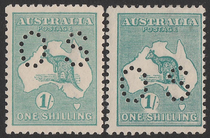 Lot 803 - Australia KANGAROOS 1915-27 THIRD WMK -  Status International Status International - Sale 380