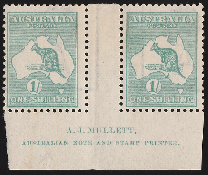 Lot 804 - Australia KANGAROOS 1915-27 THIRD WMK -  Status International Status International - Sale 380