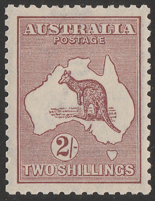Lot 741 - Australia KANGAROOS 1915-27 THIRD WMK -  Status International Status International - Sale 386