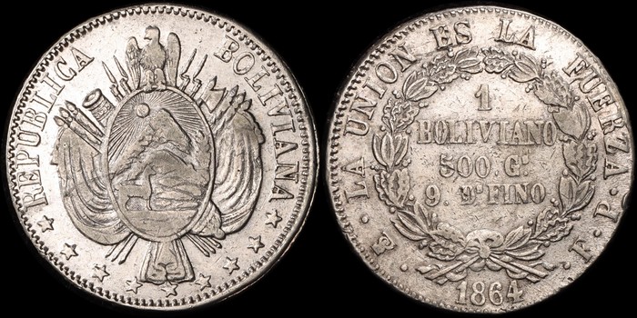 Lot 13041 - WORLD COINS & MEDALS bolivia -  Status International Status International Coins & Banknotes Auction 381