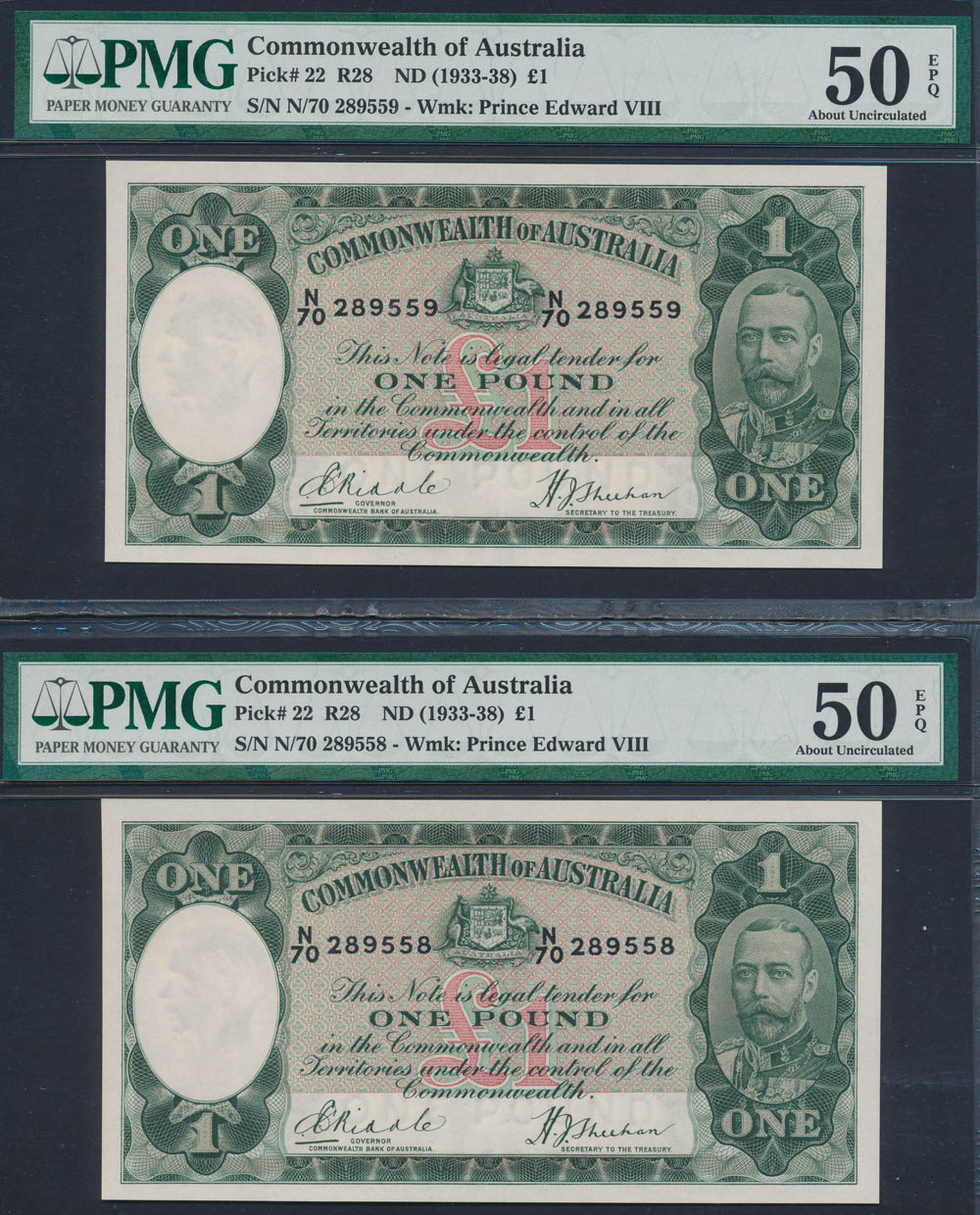 AUSTRALIA £1 Riddle-Sheehan 1 Ranking TOP5 Pound pr 50. Max 44% OFF PMG Graded UNC About
