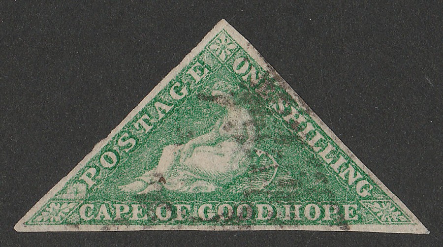 CAPE OF GOOD HOPE 1863 Triangle DLR Max 71% Lowest price challenge OFF 1 - bright emerald-green pr