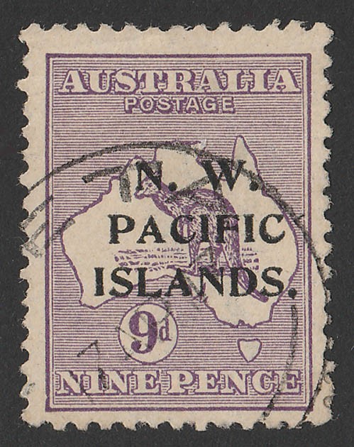 NEW GUINEA - Ranking Sale special price TOP4 NWPI 1915 Kangaroo wmk 9d 1st a. violet type