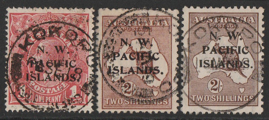 NEW GUINEA Recommendation - SEAL limited product NWPI Postmarks: Kokopo & selec on 1915 Kangaroo KGV
