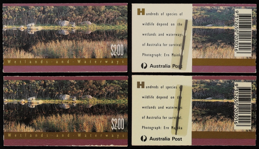 AUSTRALIA 1992 Long-awaited depot Wetlands Sterner $2 2 original booklets. Koala &