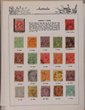 1913-36 KGV simplified collection inc KGV heads comp (30) inc opt OS, 1914 engraved 6d Kookaburra, 1931 Kingsford Smith set of 7 inc OS opts, 1932 Bridge inc OS opts, 1934 Victoria both perfs, Macarthur, ANZAC & Jubilee sets etc. F-VFU, some M inc 1d red engraved, Lyrebird 1/- opt OS & 6d brown Airmails inc OS. SG cat &pound;670. (70)