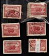 1934 Macarthur Centenary 2d dark hills in bundles. Mostly G-VFU. SG 150a cat &pound;1750 = A$3500. (540)