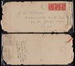 Covers - Found Open Officially sealed labels 1931-86 covers (27) inc from overseas (5) with all diff printings of label (1929-79) one undated, also 3 unused labels. (27, + 3 labels).