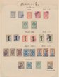 1872-90 Denmark Local Posts Collection of Town Bypost issues on pgs inc Aalborg 1885 Numeral set 3o & 5o, plus shades, 1886 Surch range to 5o, 1886 Town Arms to 5o, plus 1o-5o imperf, 1886 Arms to 50o, 1886 Dated Surch set. Aarhus 1885 Numeral 5o. Horsens 1883 Large numeral 3o, 1886-87 Numerals to 10o inc thin & thick numerals. Randers 1887 Knight values to 8o, opt Holte 1872 Numeral 2s. Svendborg 1887 Arms set to 10o. Veile 1887 Pigeon set to 10o. Viborg 1887-88 Arms set to 10o. Kolding 1887 Ca
