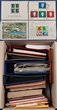 1890s-1980s World in 10 s/books, hagner files & 2 folders inc Europe, Greece album. GB, NZ inc 1936 2/-Cook, 1947 KGVI to 3/-, QEII to 5/-, Canada SG illustrated pages 1850-1980, 1935 set to $1, 1937 to $1, 1942 to $1 noted 1937 Germany Hitler Culture M/S, some British Commonwealth, some Aust States & Aust, file of Mint Nauru, Norfolk Island, Cocos & TPNG inc 1976 TPNG PO year folder, also SG China catalogue. SG cat &pound;1500+. Interesting collection. (3500+)