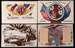 Australia,. Historical, including embroidered silk 'Souvenir' with Australian flag; 1908 American Fleet Visit (9), including Sydney visit, postally used in W.A.; N.S.W. Artillery; General Birdwood; Anzacs in France (6); and Japanese midget submarine in Sydney Harbour not a PPC). Some faults, majority VG - F or better. (20)