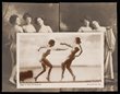 Lesbian interest, set of 10 French cards 'La Ceinture d?Or' showing two topless women demonstrating wrestling holds and manoeuvres, and four others with groups of naked women. 1920s? Fine-VF condition. (14)