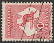1d Red Die I wmk sideways (pointing left when viewed from reverse). Light machine cancel, F-VFU. SG 2a cat &pound;275. ACSC 2aa cat $450. (P)