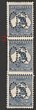 2&frac12;d Indigo perf Large OS vertical strip of 3 with major variety 'centre stamp DOUBLE perf' 3 sides. Very fresh 2MUH/1MLH. ACSC 9Aba cat $3500 with cat allowing ZERO premium for the double perf which must be an error. SG O4(var) cat &pound;1125 for M normals, should be at least double for the MUH &pound;1875 = A$3750 plus premum for the double perf error. Extremely rare genuine multiple. 2025 Ceremuga AIEP photo cert. (3) (P)