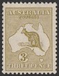 3d Olive Die I. VF fresh MUH. SG 5. ACSC 12A cat $675. (P)