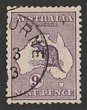 9d Violet. VF CTO, part Melbourne DE 3 13 cds. SG 10(var). ACSC 24Awb cat $120.