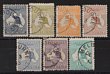CTO 1st wmk 2&frac12;d to 1/- ex Post Office set. F-VF all same cds of 'Melbourne DE 3 13' cds, 3d is a jumbo stamp due to mis perforation & 1/- is inverted wmk. SG 4-11w cat &pound;238+. ACSC cat $850. (7). (P)