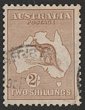 2/- Brown. VFU, light Registered pmk. ACSC 36 cat $350. SG 29 cat &pound;225. (P)