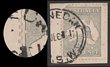 2d Grey-silver-grey plate 1 variety 'SUBSTITUTED CLICHE Die IIA'. U, UL cnr flt tied to piece part Gunnedah 1917 cds. SG 35a cat &pound;1900. ACSC 7D(I)kb cat $2250. Rare. (P)