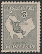 2d Grey Die I, variety 'wmk inverted'. F-VF fresh MUH. SG 35 bw cat &pound;95 as M, should be at least double, &pound;190 MUH. ACSC 7Ba cat $375. (P)