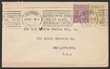 3d Greenish-olive Die IIB with 1d KGV violet on cover with Melbourne 29 AU 1923 cds, to USA. F-VF. ACSC 14C cat $250+ on cover. (P)