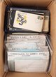 124 · Aerogrammes unused (300+) pre paid total FV $1300, pre stamped postcards, cds FDI (1400). VF.