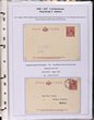 308 · Postal Stationery 1917-65 collection with postcards inc 1930 KGV 1&frac12;d brown perf OS NSW (ACSC cat $50), 1941 Queen 1d+1d doubleton (2 U $80) & many PTPO type envelopes. Almost all diff. F-VF UN/U. Plus the ACSC catalogue original 2013 edition (retail $230) inc all views of Lettercards illustrated for the first time, all Specimens, PTPO etc. ACSC cat $4300+. Nicely written up on pages. (200)