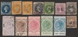 322 · South Australia: 1855-1912 collection on Seven Seas album pgs inc 1855-58 QV to 1/-, imperf. 1858-68 QV roulette vals to 1/- orange & 1/- yellow. 1874-1901 OS opt range inc high vals with 1890 QV Postage & Revenue 2/6. 1870-71 3-PENCE on 4d, opt in red. 1891 QV Surch set 2&frac12;d & 5d plus opt OS set. 1902-04 QV Thin Postage to &pound;1 plus 1/- rare brown & red shade. Mostly G-VF M/U, mixed in earlies. SG cat &pound;18,800+ = A$37,600+ & some doubtful items. (73) (P)