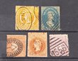 336 · Australian States 1850-1900 mess in packets, on cards & loose. All States represented inc some Tasmania Pics, some State numerals, noted NSW 1860s 8d yellow, 1850s Tasmania 4d blue imperf etc. Not checked, as received. Sold on behalf of Mary MacKillop Charity. Mostly GU/. Weight approx 150g > 3500 stamps.