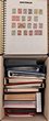 433 · Carton lot with Australia 1913-85 collection in 1970s loose leaf album with Kangaroos to 2/- brown. KGV to 1/4, 1930s Commem sets, KGVI Defs to &pound;1 blue, QEII Pre Dec Pics to &pound;2 King & Decimals to $5 Navigator M & to $10 Painting Used. Also 1990 PO books (5, new issue price $70+) & 1980s Benham 'silk' FDC collection blue album with 'ephemera' inc Decimal letter cards, 1970s PPC & Canadian Postal Stationery Christmas Is 1958-1975 MUH collection (retail $130) in Seven Seas illustrated a