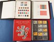 Great Britain. 1930s-80s collection/accumulation in 4 SG albums inc Used collection on SG pages with 1939-48 KGVI set to &pound;1, 1948 Silver Jubilee &pound;1, 1950-65 QEII issues inc graphite issues & wmk inv, most 1960s phosphor issues, machines to &pound;1 inc several panes, Channel Islands, Pre-decimal booklets 2/- (12), 4/6 (4), 5/- (2), 6/- (3), 10/- (5). 80% G-VFU, about 20% MLH. SG cat &pound;1300+ = A$2600. (2000+, 25 booklets)