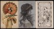 Art Nouveau-period postcards, c.900?1910, comprising undivided backs (34) and divided backs (15), with characteristic sweeping curves and most featuring young women with foliage and flowers. All different. F?VF. (49)
