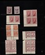 69 · 1927-1960s selection on Vario pages, including 5d KGV CofA wmk Ash imprint block of 4, 1938 5/- Robes thin paper MUH Authority imprint block of 4, 1940 2/- maroon Ash imprint block of 4, 1938-1950 Zoologicals 4d to 1/- John Ash, McCracken and By Authority imprint blocks of 4, KGV &frac12;d orange (32) in blocks of 4 plus others. ACSC cat approx $2,000. Mainly F-VF M/MUH, a few varied condition. (220+)..