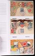 Japan: Neat collection in VGC brown album inc Zieher stamp card, 1910 British Royal Visit (9), 1920s-30s Peking/Manchuria pictorials, Japanese Royalty, WWII Pictorials inc capture of Singapore (3 diff) plus others. Mixed UN/U inc 1908 USA Fleet Visit. F-VF condition. (50)