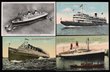 Shipping collection, including paddle steamers (13) and a wide range of ocean liners, including Aquitania, Britannic, Deutschland, France, Leviathan, Olympic, Queen Mary and many others. Nearly all Golden Age cards. F?VF. (63)