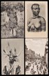 South Africa collection, including Zulu and other Indigenous subjects, chiefs, ceremonies and rickshaw pullers (23); together with city and coastal views, including animated street scenes of Durban, Cape Town and elsewhere. Almost all Golden Age cards. All different. F?VF. (69)