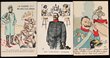 WWI anti-Kaiser and anti-German postcards, comprising a wide range of satirical and propaganda types by many different artists, depicting numerous aspects of alleged German cruelty. F?VF. (68).