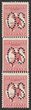 1d Red Die I perf large OS, vert strip of 3, central DOUBLE perfs at side & base, below DOUBLE perfs at top. VF fresh 1M/2MUH. SG 02(var). ACSC 2b/ba. Very rare combination. (P)