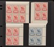 78 · 1931 Kingsford Smith 3d, plate no 1, blk of 4, 1935 ANZAC 2d blks of 4, plate nos 2 & 3, 1/- ANZAC plate no 1 single, 1935 Silver Jubilee 2d, blks, plate nos 1, 2 & 3d plate no 1. Sold on behalf of Mary MacKillop Charity. ACSC cat $535. Very fresh MUH. (8)