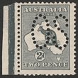 2d Deep grey, perf large OS. Superb fresh VF MUH. SG O30. ACSC 5Bbb cat $325. (P)