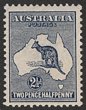 2&frac12;d Indigo. Superb fresh MUH. SG 3. ACSC 9A cat $375. (P)