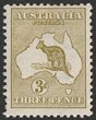 3d Olive Die II. Fresh VF MLH. SG 5e(var). ACSC 12B cat $1500. (P)