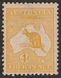 4d yellow-orange F-VF MUH, even tropicalised gum. SG 6a. ACSC 15F cat $3250. (P)