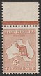 5d Pale Chestnut top marginal. Stamp fresh F-VF MUH. SG 8. ACSC 16B cat $675. (P)