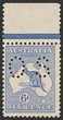 6d Ultramarine perf Small OS. VF fresh MLH, top marginal. SG O23 cat &pound;300. ACSC 17Abc cat $425. Scarce genuine. (P)