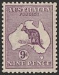 9d Violet Fresh VF MUH. SG 10. ACSC 24A cat $1000. (P)