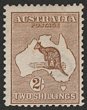 2/- Brown. Fresh & F MLH. SG 12 cat &pound;275 . ACSC 35A cat $650. (P).