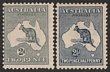 2d Grey, 2&frac12;d Indigo. F-VF M. SG 24, 25 cat &pound;240. ACSC 4, 10 cat $475. (2) (P)