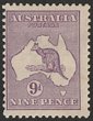9d Violet. F-VF MLH. SG 27. ACSC 25A cat $375. (P)