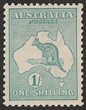 1/- Bright blue-green. Superb fresh MLH, well centred. SG 28 cat &pound;225 ACSC 31B cat $500. (P)